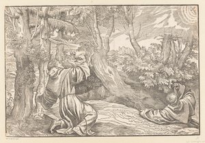 Saint Francis Receiving the Stigmata by Titiaan