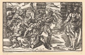 Samson Fighting Philistine Soldiers