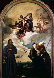 Madonna in Glory with Child, Saints Francis and Alvise, and the Donor Luigi Gozzi