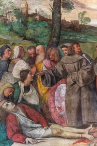 St Anthony reattaching the foot to a young man (detail) by Titian (c.1488 1576)