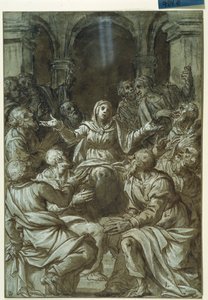 The Virgin Mary with Apostles of Santo Spirito