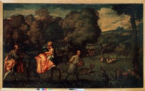 The Flight into Egypt by Titian (c.1488 1576)