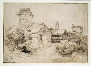 Alpine Village and Lovers Embracing