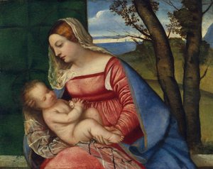 Madonna and Child by Tiziano Vecelli