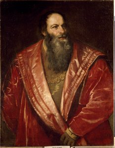 Portrait of Pietro Aretino by Tiziano Vecelli
