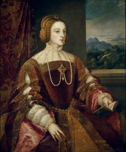 Portrait of the Empress Isabella of Portugal (1503-1539). Painting by Titian. Madrid, Prado Museum