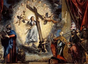 Doge Antonio Grimani Kneeling Before the Faith by Titian