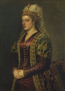 Portrait of Caterina Cornaro, Wife of James II of Cyprus by Tiziano Vecelli