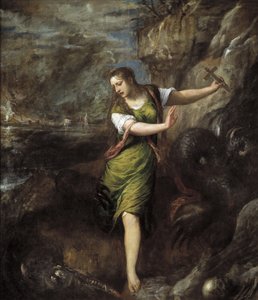 Saint Margaret, c. 1565 by Tiziano Vecelli