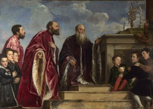 The Vendramin Family, Venerating a Relic of the True Cross