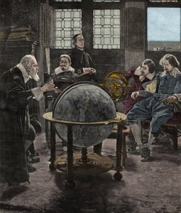 John Milton visiting Galileo Galilei in his prison of the Inquisition in Arcetri, near Florence, in 1640