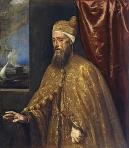Portrait of Doge Francesco Venier by Tiziano Vecelli
