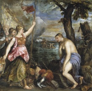 Religion Saved by Spain by Tiziano Vecelli