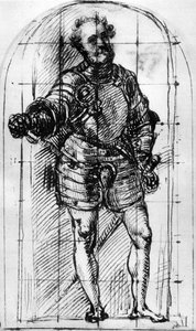Sketch for the Portrait of the Duke of Urbino by Tiziano Vecelli