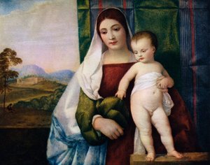 The Gypsy Madonna by Tiziano Vecelli