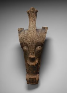 House facade ornament representing a singa, c.1875-1900