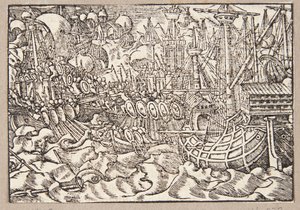 Gaius Duillius Triumphs in a Naval Battle Over the Carthaginians by Tobias Stimmer