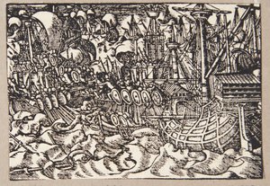 Gaius Duillius Wins Naval Battle Against the Carthaginians by Tobias Stimmer