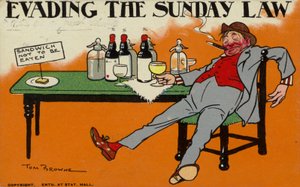 Evading the Sunday Law by Tom Browne