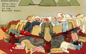 Hotel Full, Pa sleeps in the billiard room by Tom Browne