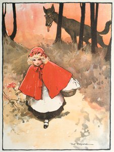 Scene from Little Red Riding Hood, 1900 by Tom Browne