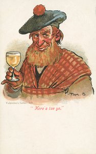 Scotsman Raising a Glass