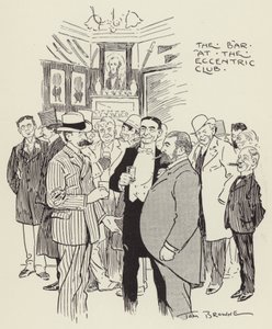 The Bar at the Eccentric Club by Tom Browne