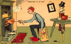 Wanted a wife (chromolitho) by Tom Browne
