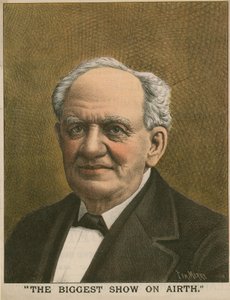Portrait of P T Barnum, The Biggest Show on Earth by Tom Merry
