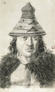 Tlupanamabu, cacique of the Nutka island (Nootka Island) by Tomas Suria