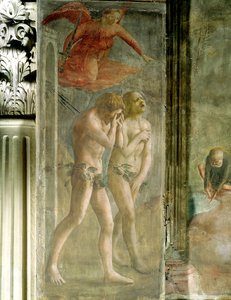 Adam and Eve banished from Paradise, c.1427 (pre-restoration)