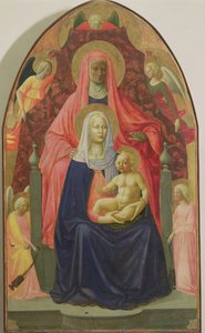 Virgin and Child with St Anne by Tommaso Masaccio