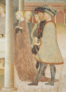 Life Cycle of St. John the Baptist: The Banquet of Herod and Herodias Receiving the Head of John the Baptist by Tommaso Masolino da Panicale