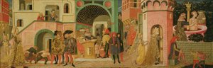 The Story of Susanna, Front Panel of a Wedding Chest, c.1450