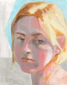 Blonde Woman Portrait by Tore Bahnson