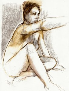 Contemplative Figure Study