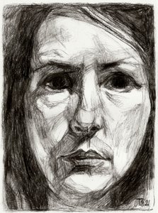 Intense Female Portrait by Tore Bahnson