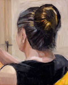 Pensive Woman Back by Tore Bahnson