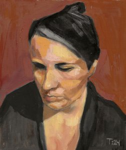 Pensive Woman Portrait