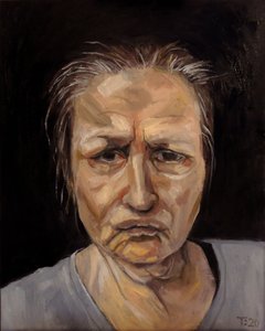 Pensive Woman Portrait by Tore Bahnson