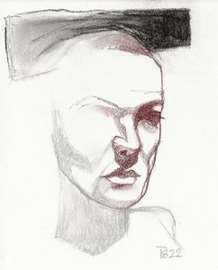 Shadowed Face Study by Tore Bahnson