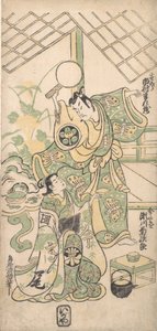 Scene from a Modified Soga Play by Torii Kiyomasu I