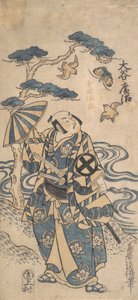 The Actor Otani Hiroji as Honda Harunaga, ca. 1745 by Torii Kiyomasu I