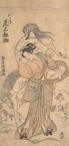 The Actor Onoe Matsusuke in the Role of the Famous Strong Woman Okane, probably 1765