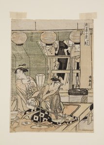 (colour woodblock print) by Torii Kiyonaga