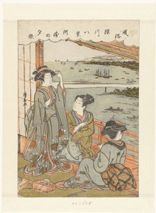 Evening Rain at Susaki (Eight Views of Customs and Manners in Fukagawa) by Torii Kiyonaga