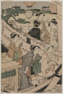 Boating Party on the Sumida River by Torii Kiyonaga