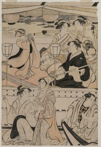 Boating Party on the Sumida River by Torii Kiyonaga