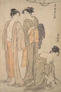 Cutting the Toenails, the Toilet after the Bath by Torii Kiyonaga