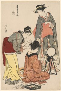 Entertainers of the Tachibana, from the series "A Collection of Contemporary Beauties of the Pleasure Quarters" by Torii Kiyonaga